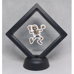 Skelet Duim Omhoog - Zwarte Display 9x9 met Skeletten sticker