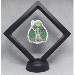 Alien Love Plants - Zwarte Display 11x11 met smokers sticker