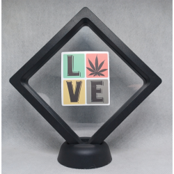 L(blad)VE - Zwarte Display 11x11 met smokers sticker