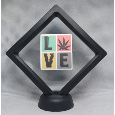 L(blad)VE - Zwarte Display 11x11 met smokers sticker