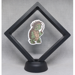 Smoking Schildpad - Zwarte Display 11x11 met smokers sticker