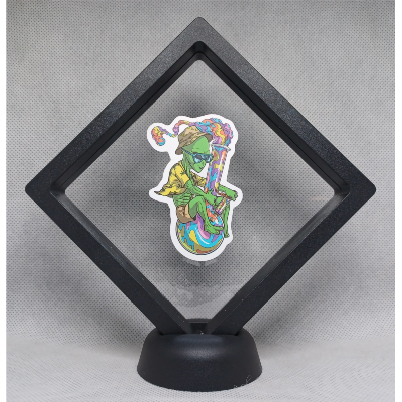 Alien Waterpijp - Zwarte Display 11x11 met smokers sticker