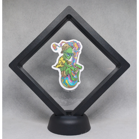 Alien Waterpijp - Zwarte Display 11x11 met smokers sticker