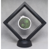 Yin Yang cannabis - Zwarte Display 11x11 met smokers sticker