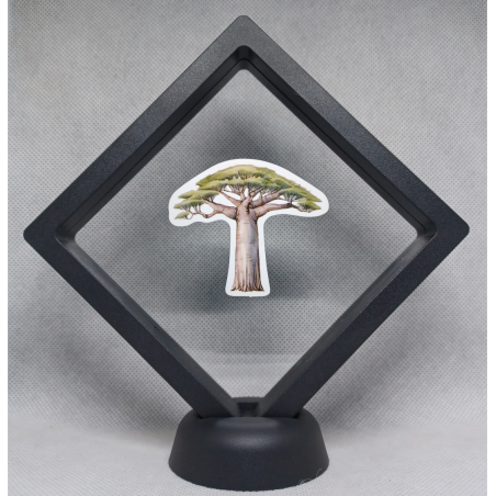 Grote Boom Bonsai - Zwarte Display 11x11 met dieren sticker