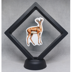 Antilope - Zwarte Display 11x11 met dieren sticker