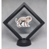 Aap - Zwarte Display 11x11 met dieren sticker