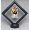 Leeuw - Zwarte Display 11x11 met dieren sticker