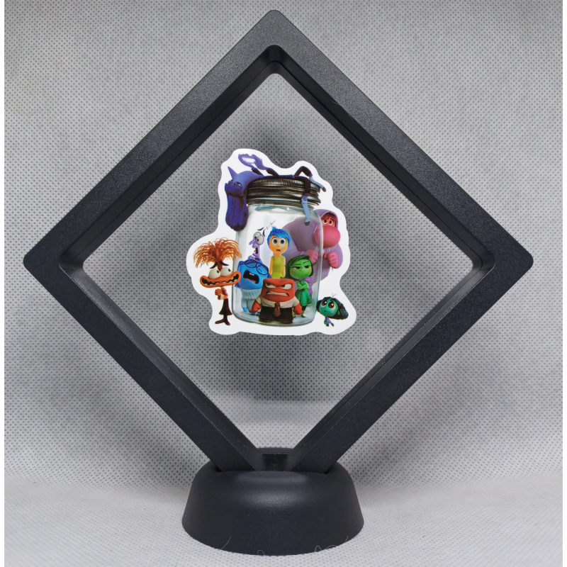 Emoties in Pot - Zwarte Display 11x11 met Binnenstebuiten sticker