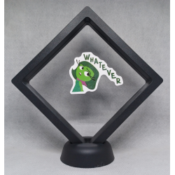 Afkeer Whatever - Zwarte Display 11x11 met Binnenstebuiten sticker