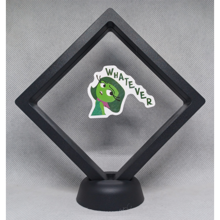 Afkeer Whatever - Zwarte Display 11x11 met Binnenstebuiten sticker