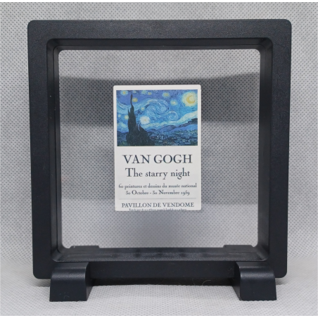 The Starry Night - Vierkante Zwarte Display 11x11 met sticker