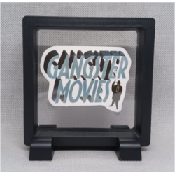 Gangster Movies - Vierkante Zwarte Display 9x9 met gangsters sticker