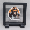 Gangster Chimpansee - Vierkante Zwarte Display 9x9 met gangsters sticker