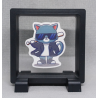 Knuppel Kat - Vierkante Zwarte Display 9x9 met sticker