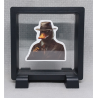 Gangster eend - Vierkante Zwarte Display 9x9 met sticker