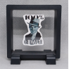 100% Gangster - Vierkante Zwarte Display 9x9 met sticker