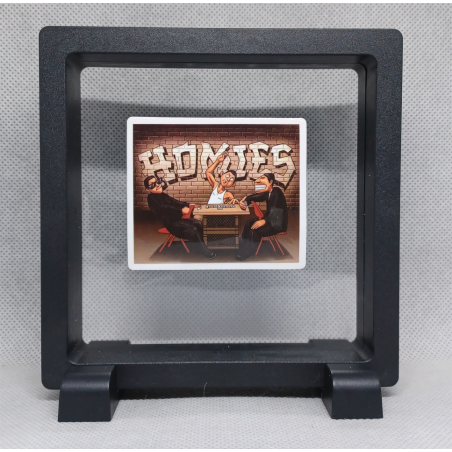 Homies Game -  Vierkante zwarte display 11x11 met homies sticker