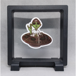 Space Homie - Vierkante zwarte display 11x11 met homies sticker