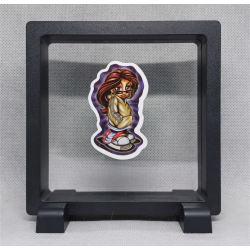 Homie Girl - Vierkante zwarte display 11x11 met homies sticker