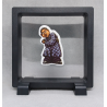 Stoere Homie - Vierkante zwarte display 11x11 met homies sticker