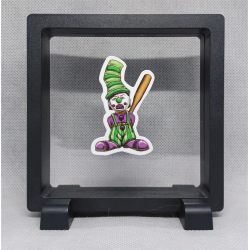 Joker Knuppel - Vierkante zwarte display 11x11 met homies sticker