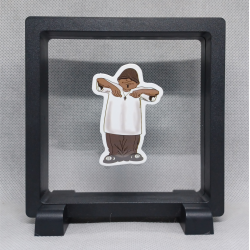 Homie Box - Vierkante zwarte display 11x11 met homies sticker