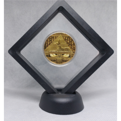 Munten Display 9x9 - Anubis - Piramide - Weegschaal - Goud