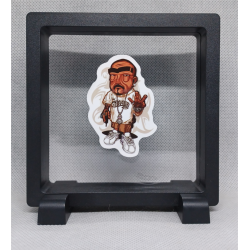 Grandfather Homie - Vierkante zwarte display 11x11 met homies sticker