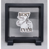 Best Ever - Vierkante zwarte display 11x11 met muziek sticker