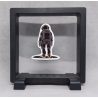 Astronaut - Vierkante zwarte display 11x11 met neon sticker