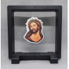 Jesus Christus - Vierkante Zwarte Display 11x11 met museum sticker