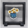 Sunflower Starry Night - Vierkante Zwarte Display 11x11 met sticker