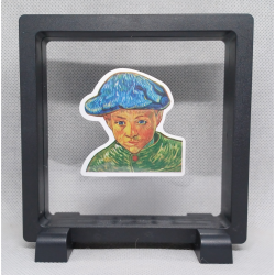 Camille Roulin - Vierkante Zwarte Display 11x11 met museum sticker