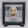 Groen paarse Frankenstein - Vierkante Zwarte Display 11x11 met sticker