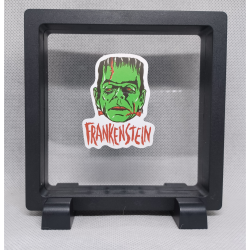 Frankenstein - Vierkante Zwarte Display 11x11 met sticker