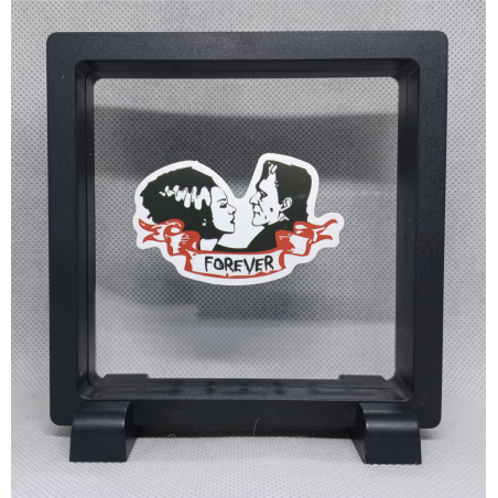 Forever - Vierkante Zwarte Display 11x11 met Frankenstein sticker