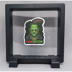 Punkenstein - Vierkante Zwarte Display 11x11 met Frankenstein sticker