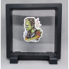 Frankenstein Monster - Vierkante Zwarte Display 11x11 met sticker