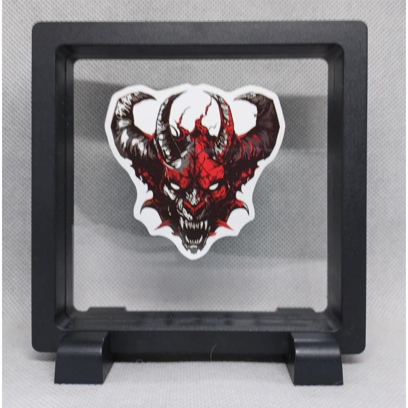 Monster 4 Horn - Vierkante Zwarte Display 11x11 met nacht sticker