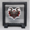 Monster Met Horns - Vierkante Zwarte Display 11x11 met nacht sticker