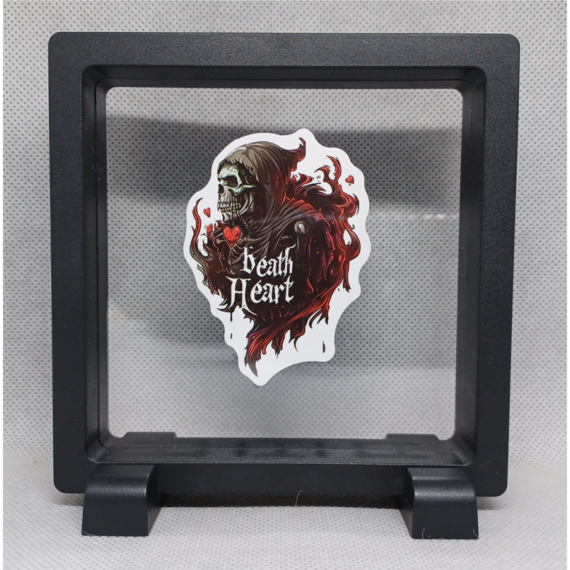 Beath Heart - Vierkante Zwarte Display 11x11 met nacht sticker