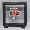 Tiger - Vierkante Zwarte Display 11x11 met samurai sticker