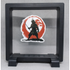 Bonsai Samurai - Vierkante Zwarte Display 11x11 met samurai sticker