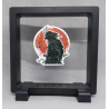 Samurai V - Vierkante Zwarte Display 11x11 met samurai sticker