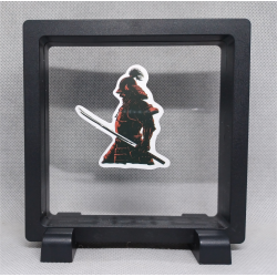 Samurai Armor - Vierkante Zwarte Display 11x11 met samurai sticker