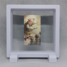 Meester Varken - Vierkante Witte Display 11x11 met vintage sticker