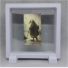 Wandelaar Gans - Vierkante Witte Display 11x11 met vintage sticker