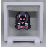 Cute & Spooky - Vierkante Witte Display 11x11 met roze magie sticker