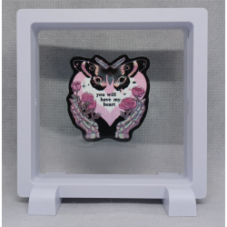 You will have my heart - Vierkante Witte Display 11x11 met sticker